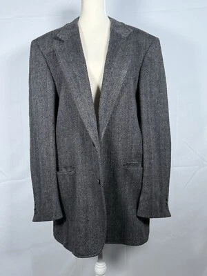 Adams Row от Anderson - маленький Sport пальто мужской 46 Herringbone шерсти блейзер 80-х - Изображение 1 из 4