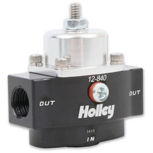 Holley 12-840 Hp Billet Fuel Pressure Regulator 2 ports 4.5-9 Psi Adjustable - Picture 1 of 2