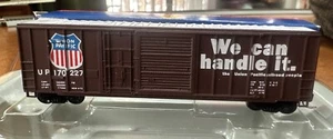 Athearn N Scale RTR #11277 50’ FMC Offset Box Car Union Pacific Mismatch Box NY - Picture 1 of 8