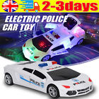 Police Car Toy Stunt Car B/O 360 Spinning Sound LED Light Up Disco Bump-N-Go Car