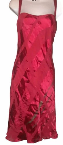 VALENTINO Andrea Polizzi For Rex Lester Red Sweetheart Shift Cocktail Dress Size 10