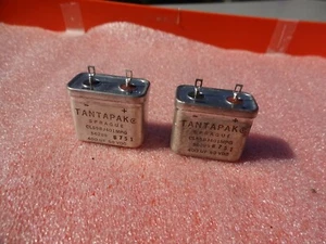  SPRAGUE  TANTAPAK  Tantalum Capacitor 400MDF 50vdc (2pcs) - Picture 1 of 12