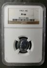 1963 Proof 10c Roosevelt Silver Dime NGC PF66