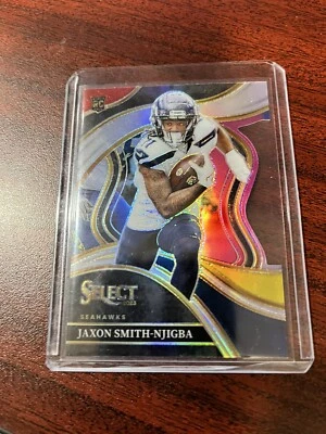 2023 Select Jaxon Smith-Njigba Rookie Club Level Die Cut Red And Yellow Prizm - Image 1 of 2