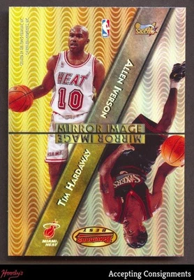 1997-98 Bowman's Best Mirror Image Refractors Hardaway, Iverson, Kidd, Jackson Foto 1 de 2