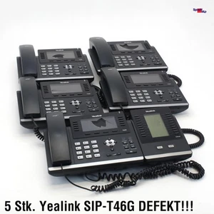 5x TELEFONE VOIP PHONE SIP IP YEALINK SIP-T46G DEFEKT! ERSATZTEILE BASTLERGERÄT - Bild 1 von 6
