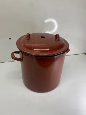 Ancien stérilisateur sans thermomètre émaillé dans son jus  vintage - Photo 1/4