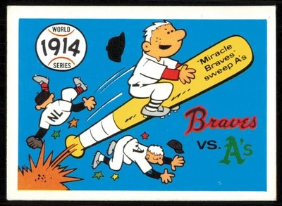 1970 Fleer 世界系列 1914 - 勇士对 A's #11 EX-EXMT — 第 1/2 张图片