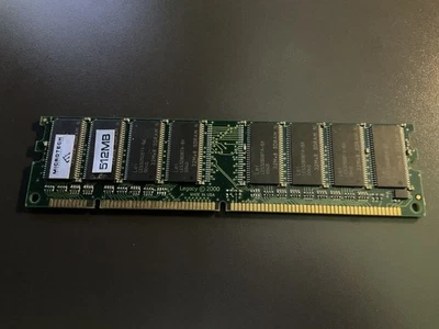 MICROTECH 512MB PC133 SDRAM 133mhz DIMM 168 pins - Image 1 of 4