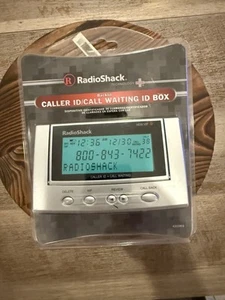 Radio Shack Caller ID Call Waiting ID Box Backlit Silver Sealed New - Photo 1/6