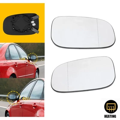 2 espejos retrovisores delanteros térmicos diestros y diestros con placa trasera para C30 Volvo C70 S40 S60 V50 V70 Foto 1 de 4