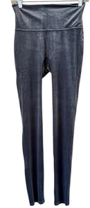 Spanx Samt Glanz Leggings Grau Glanz Größe Medium 25x28 - Bild 1 von 12