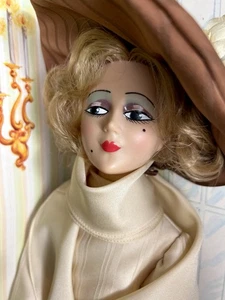 1920’s/30’s Style 26” Boudoir Doll Nouvelle Vogue Zanini & Zambelli Italy 1970 - Picture 1 of 21
