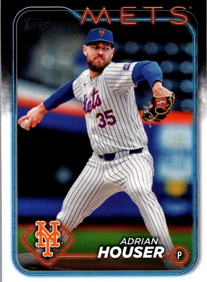 2024 Topps Update Royal Blue Adrian Houser New York Mets #US145 - Image 1 of 2