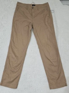 J Crew Womens Pants Brown High Rise Girlfriend Chino Straight Leg Stretch 4 - Picture 1 of 11