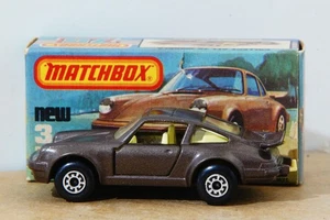 MATCHBOX #3 DIECAST, PORSCHE TURBO. 2.9 in. long. Excellent condition with box. - Picture 1 of 7