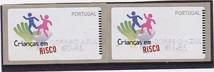 PORTUGAL ATM SET CHILDREN AT RISK AF # 39B E-POST CORREIO AZUL (2007) MNH (**) - Bild 1 von 1