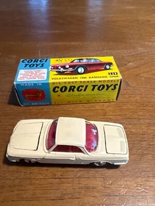 Corgi Toys-Volkswagen 1500 Karmann Ghia with box 239-England’60 - Imagen 1 de 12