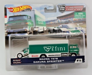 HOT WHEELS 1/64 TEAM TRANSPORT MAZDA 787B SAKURA SPRINTER #16 Mazdaspeed Efini - Picture 1 of 6