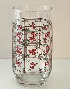 Vintage Libbey Strawberry Trellis Drinking Glass 5" - Picture 1 of 8