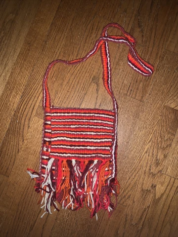 VIRGINIA TECH HOKIES Fringe Crossbody Crocheted SPIRIT Purse Snap Closure ❤️tb Cover