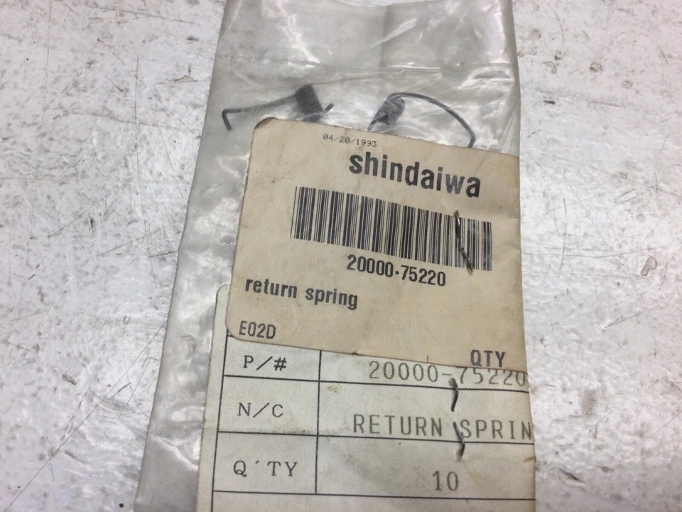 NOS Shindawia 20000-75220 OEM return spring - Image 1 of 1