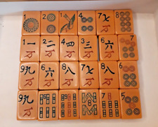 Peças de melamina numeradas em chinês Mahjong GG 144 Azulejos de 3