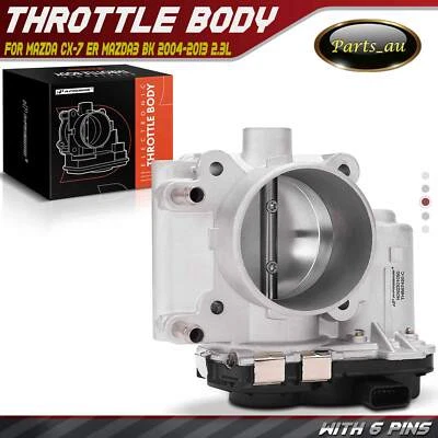 Throttle Body with 6-Pin for Mazda CX-7 ER Mazda3 BK 2004-2013 2.3L L3-VE L3Y7 - image 1 of 4
