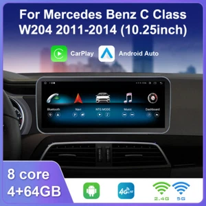 10.25" Android13 Car Stereo Radio For Mercedes Benz C Class W204 CarPlay - Picture 1 of 8
