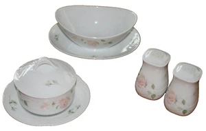 Retired SANGO Sculpture Rose Fine China Sugar Bowl with Lid 1051 Made in Japan - Picture 1 of 7