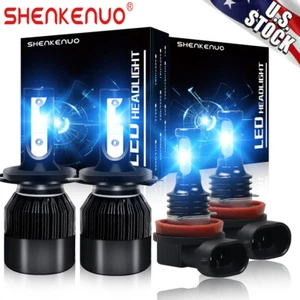 8000K LED Headlight Kit For Toyota Yaris 2006-2014 Hi/Lo Beam +Fog Light 4 Bulbs - Picture 1 of 12