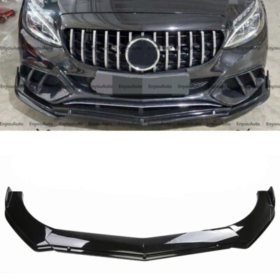 For Mercedes-Benz GLS450 GLS580 Front Bumper Lip Spoiler Splitter Glossy Black - Image 1 of 4