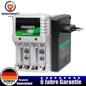 Akku Ladegerät 4 Lademodi Batterieladegerät für AA AAA 9V NiMH Akkus Batterien - Zdjęcie 1 z 12