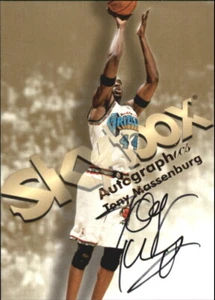 1998-99 SkyBox Premium Autographics Certified Autograph Tony Massenburg - Picture 1 of 2