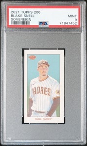 2021 Topps 206 Blake Snell Sovereign 1/37 PSA 9