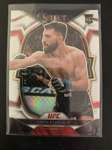JAVID BASHARAT 2023 SELECT UFC WHITE PRIZM SP #/125 SP #26 FREE SHIP ROOKIE RC