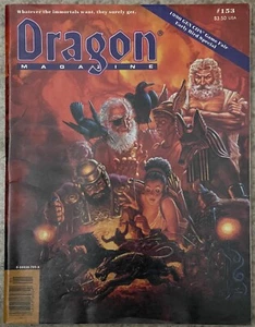 Dragon Magazine #153 1990 Gen Con Game Fair Early Bird Special Excellent - Picture 1 of 4