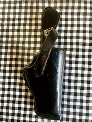 BONITO REVÓLVER BUCHEIMER B330 RH CUERO NEGRO FEDERAL MAN FUNDA S&W Foto 1 de 3