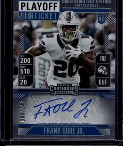 2024 Panini Contenders Football Frank Gore Jr #155 RC Playoff Ticket Auto /149 - Picture 1 of 2