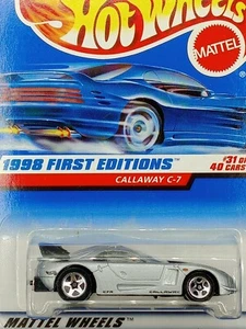 Callaway C-7, 1998 Hotwheels First Editions 31 of 40, #18536, Collector's #677 - Picture 1 of 3
