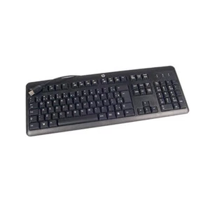 HP Keyboard Universal USB QWERTY UK English Black 672647-032 - Picture 1 of 1