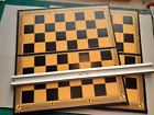 Twin pack! 2 x Superb Large Black Folding Chess Board, Antique design 2" squares