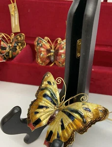Cloisonné Collectible Ornament Collection, Handcrafted, Butterfly’s, Vintage - Bild 1 von 19