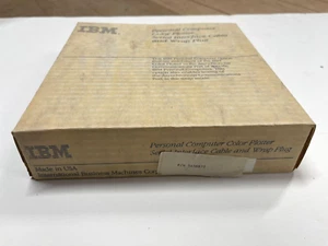IBM Personal Computer Color Plotter Serial Interface Cable and Wrap Plug * Rare - Picture 1 of 6