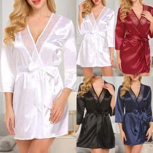 Womens Lace Babydoll Nightdress Sleepwear Nightwear Pajamas Robes Sleepwear PJS - Picture 1 of 22