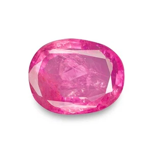 MOGOK BURMA Pink Sapphire 4.36 Ct. Natural Unheated OVAL Moderate to Strong Pink - Picture 1 of 4