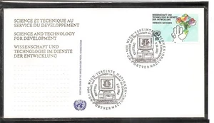 U.N Vienna SC # 136 Science And technology for development FDC . UNPA - Picture 1 of 1