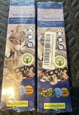 Spray amargor anti masticable para gatos para mascotas 2 cajas  Foto 1 de 2