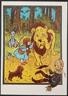 1986 Wizard of Oz Dorothy Scolds Lion Postcard W. W. Denslow Illustration Baum