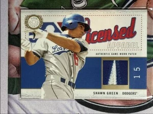 2003 Fleer Patchworks Licensed Apparel Patch Shawn Green 168/300 Los Angeles - Picture 1 of 2